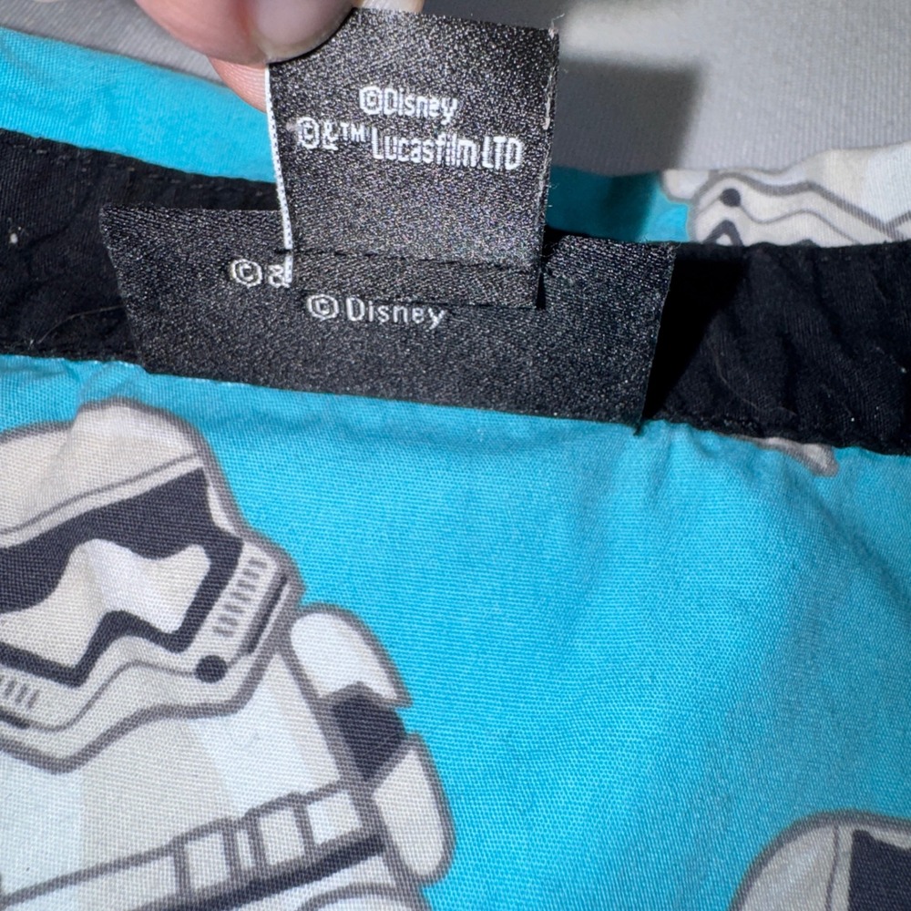 Disney Parks Star Wars Stormtrooper Button Down Shirt Mens Medium Blue Cotton - Picture 10 of 12